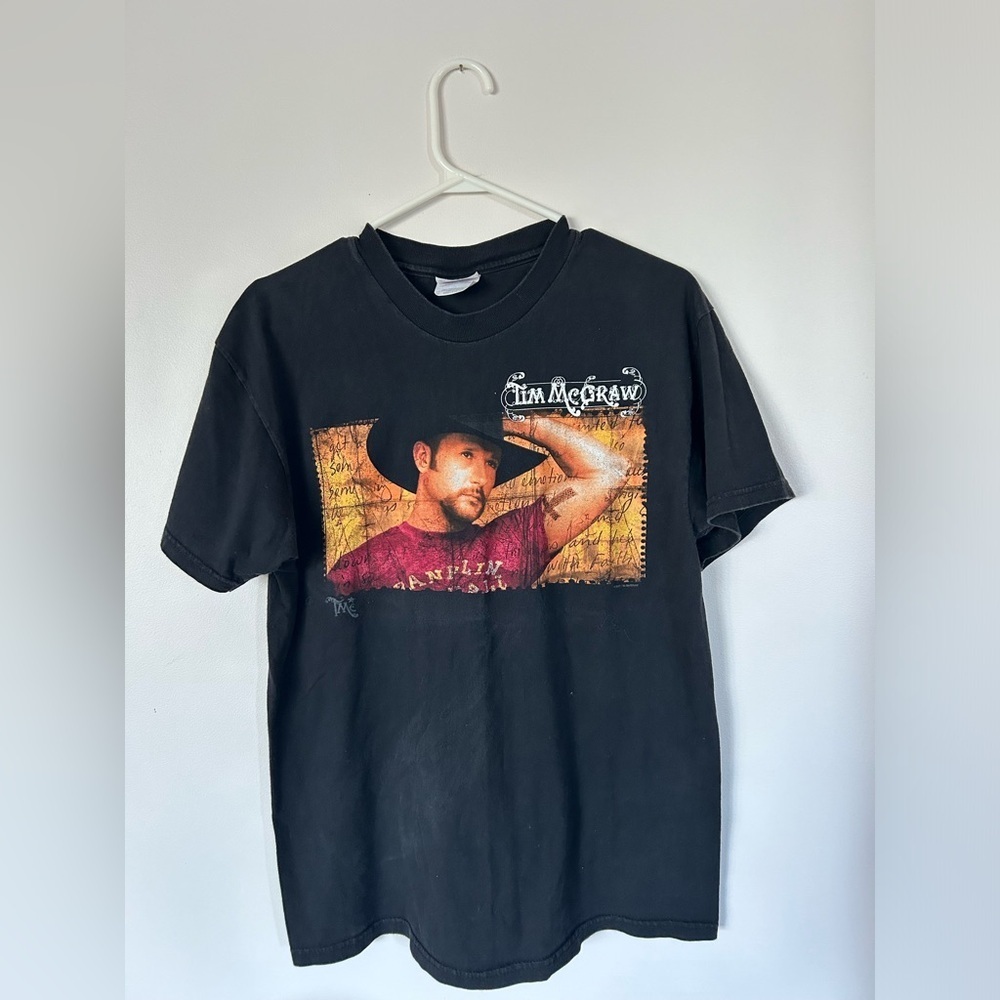 Vintage New Men’s Adult M Tim McGraw On Tour 2001 T-Shirt Country